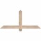 Ekena Millwork Eugene Smooth Timber Gable Bracket, Douglas Fir, 48"W x 22"H x 1 1/2"D x 3 1/2"F, 11/12 Pitch GBW048X22X0204EUG00SDF - alternate 1
